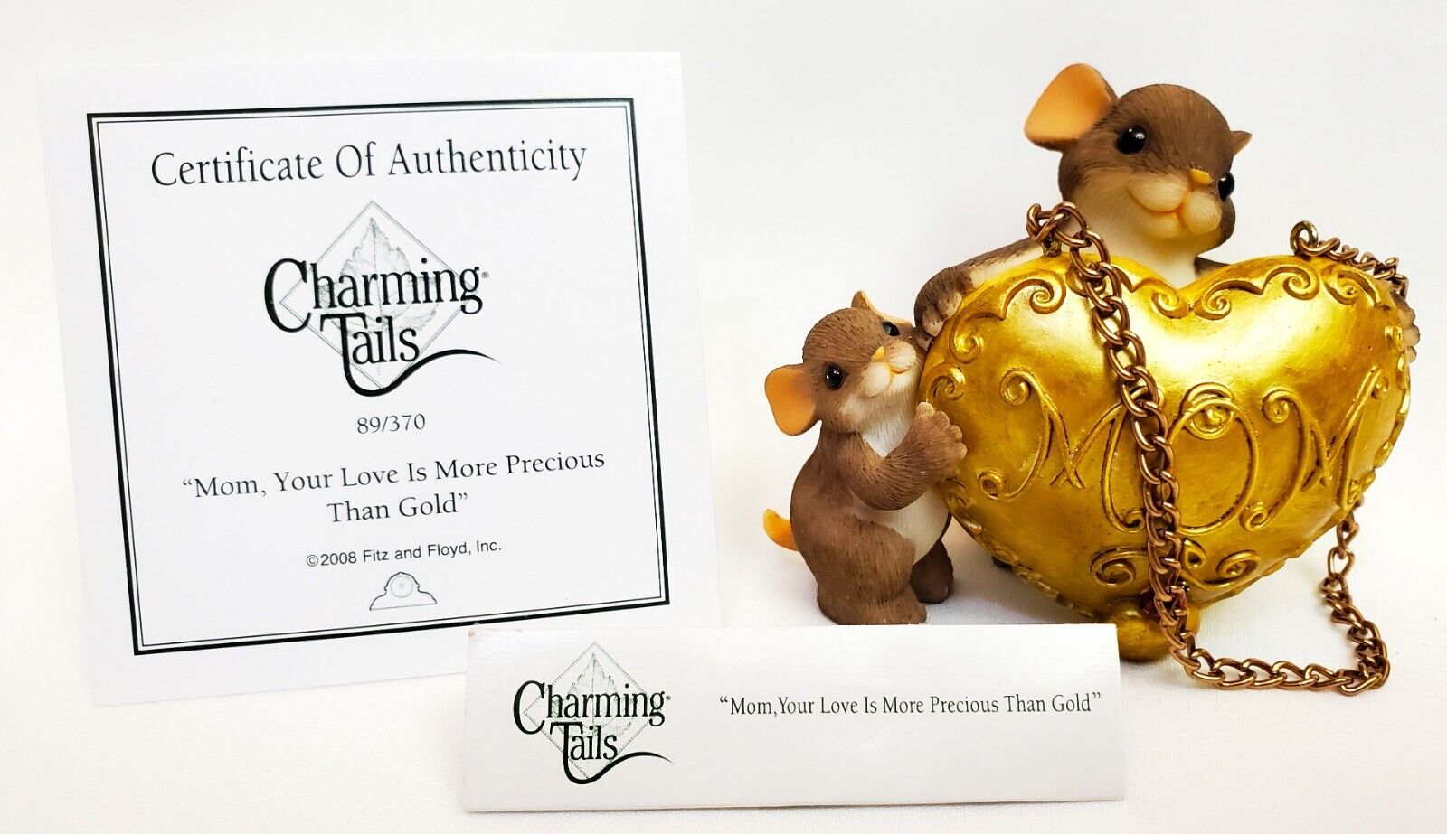 Charming Tails: Mom, Your Love Is More Precious Than Gold - 89/370 - *Rare*