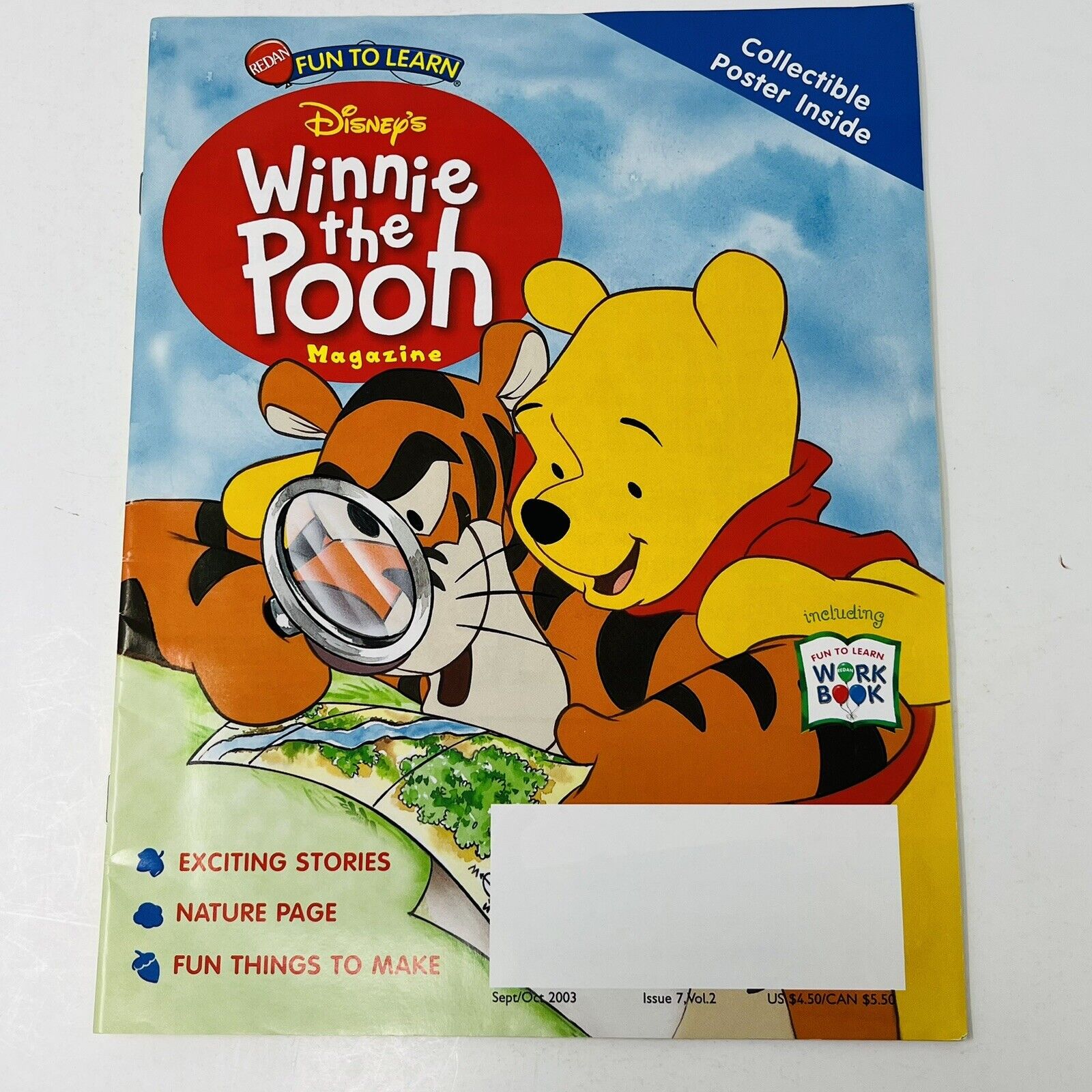 Disney’s Winnie The Pooh Magazine September October 2003 Stories Work Book