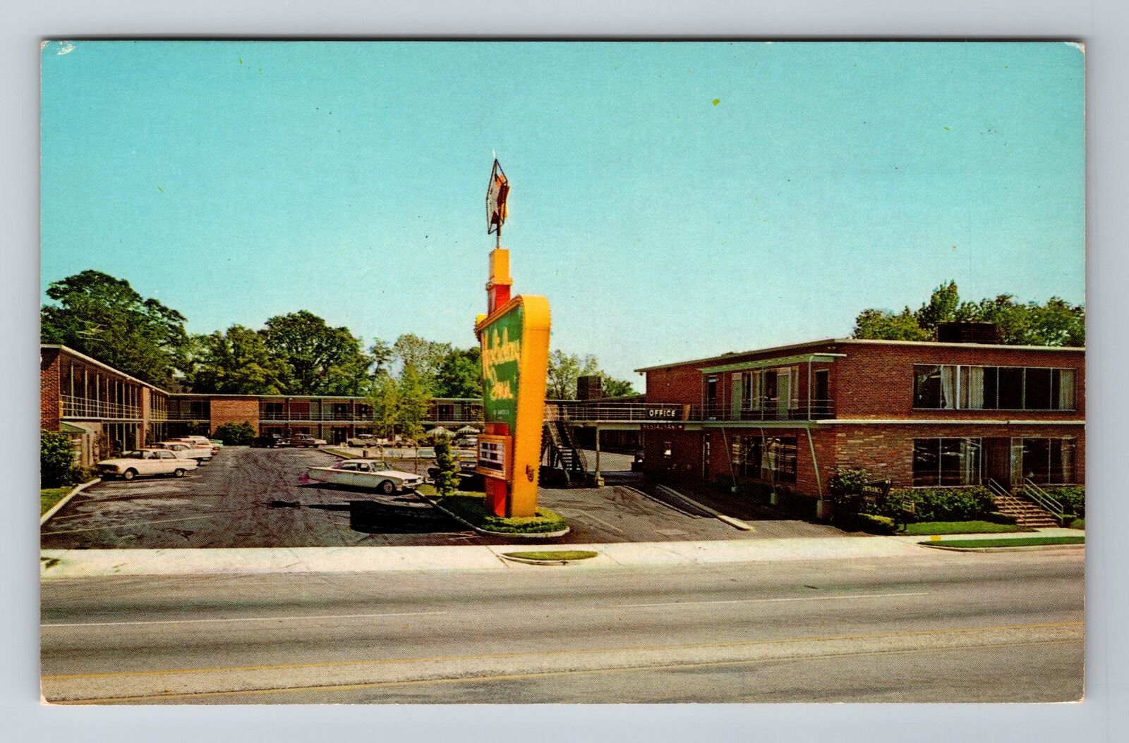 Orangeburg SC-South Carolina, Holiday Inn Motel, Advertising, Vintage Postcard