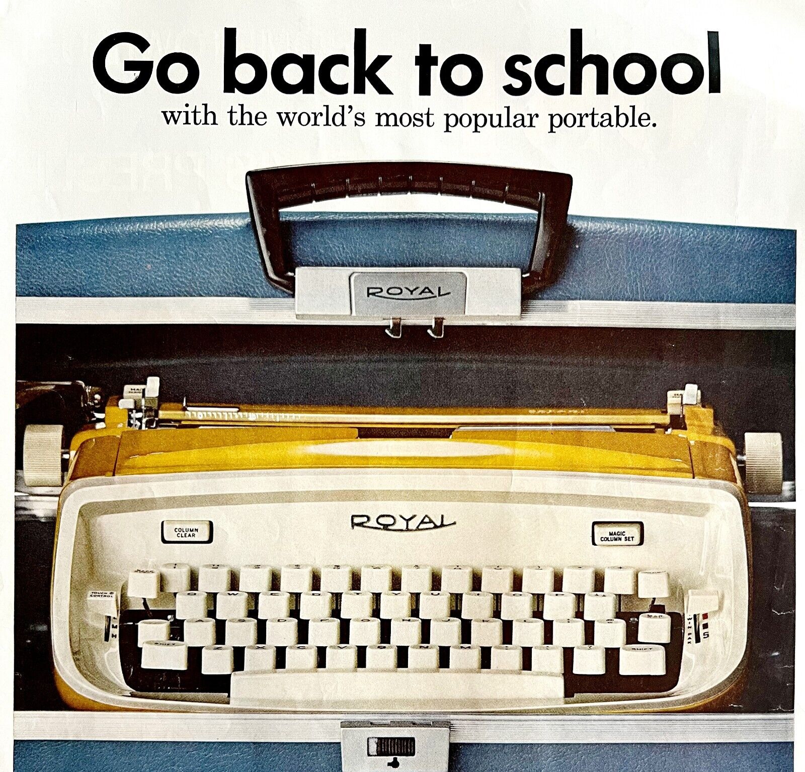 Royal Portable Safari Typewriter 1965 Advertisement Kodak Hawkeye Camera DWII1