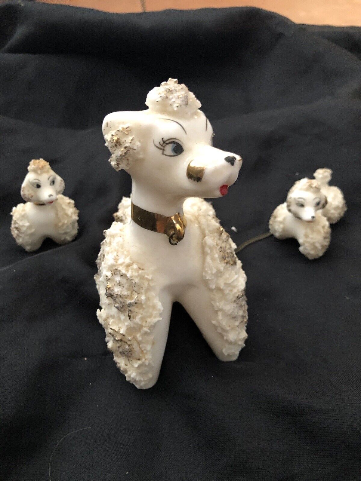 Rare Antique Miniature Porcelain Poodles 3