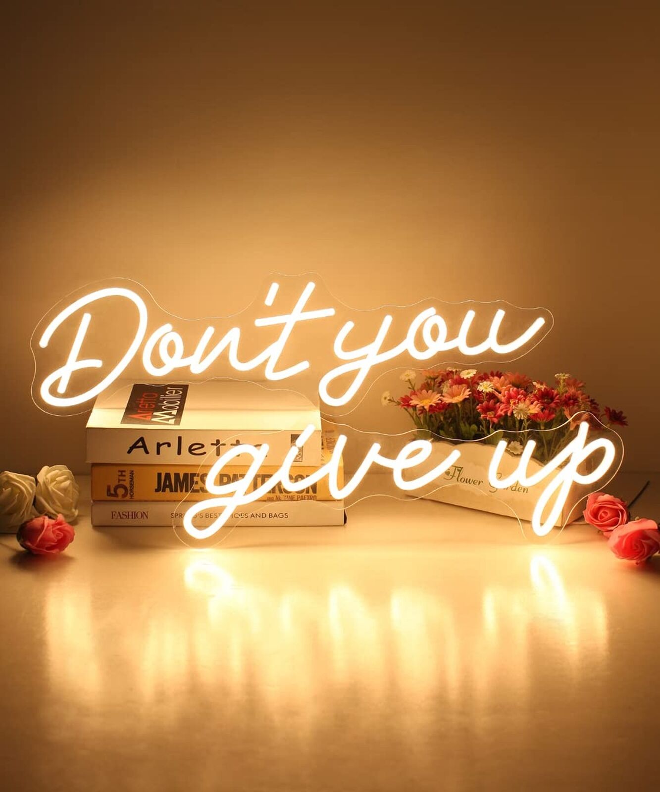 Don\'t you give up Neon Sign - LED Neon Signs for Wall Decor, Neon Lights for ...
