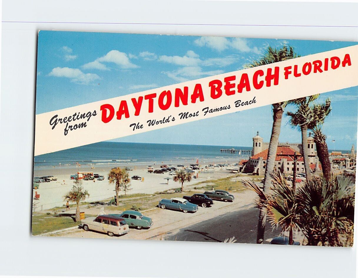 Postcard Greetings from Daytona Beach Florida USA