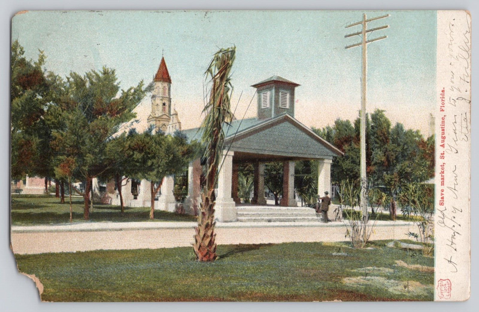 Postcard Slave Market St Augustine FL c1905 UDB