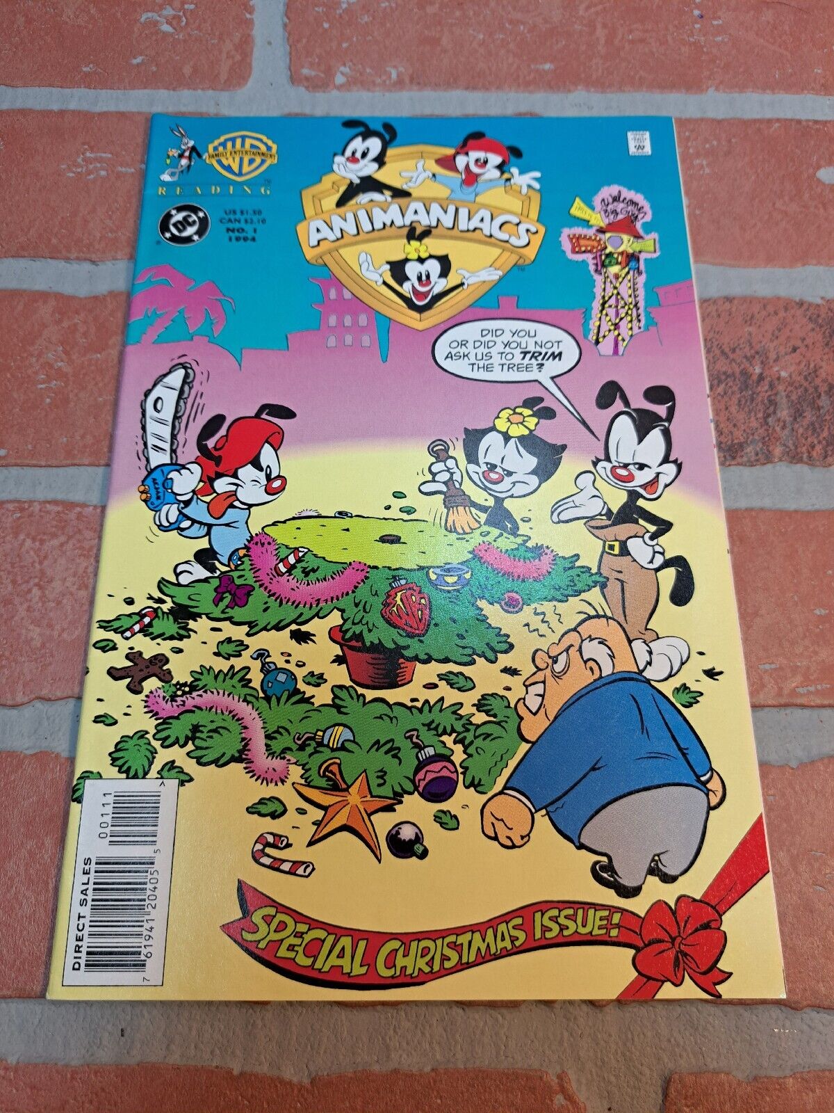 ANIMANIACS #1 SPECIAL CHRISTMAS ISSUE DECEMBER 1994 DC COMICS WARNER BROS.
