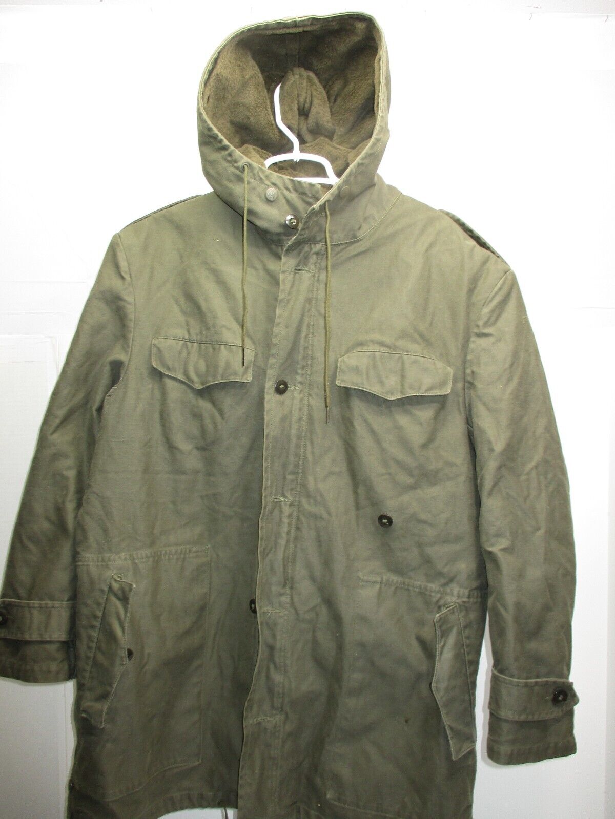 Scharrer Untergriesbach Military Parka Jacket fleece lined vintage 1989