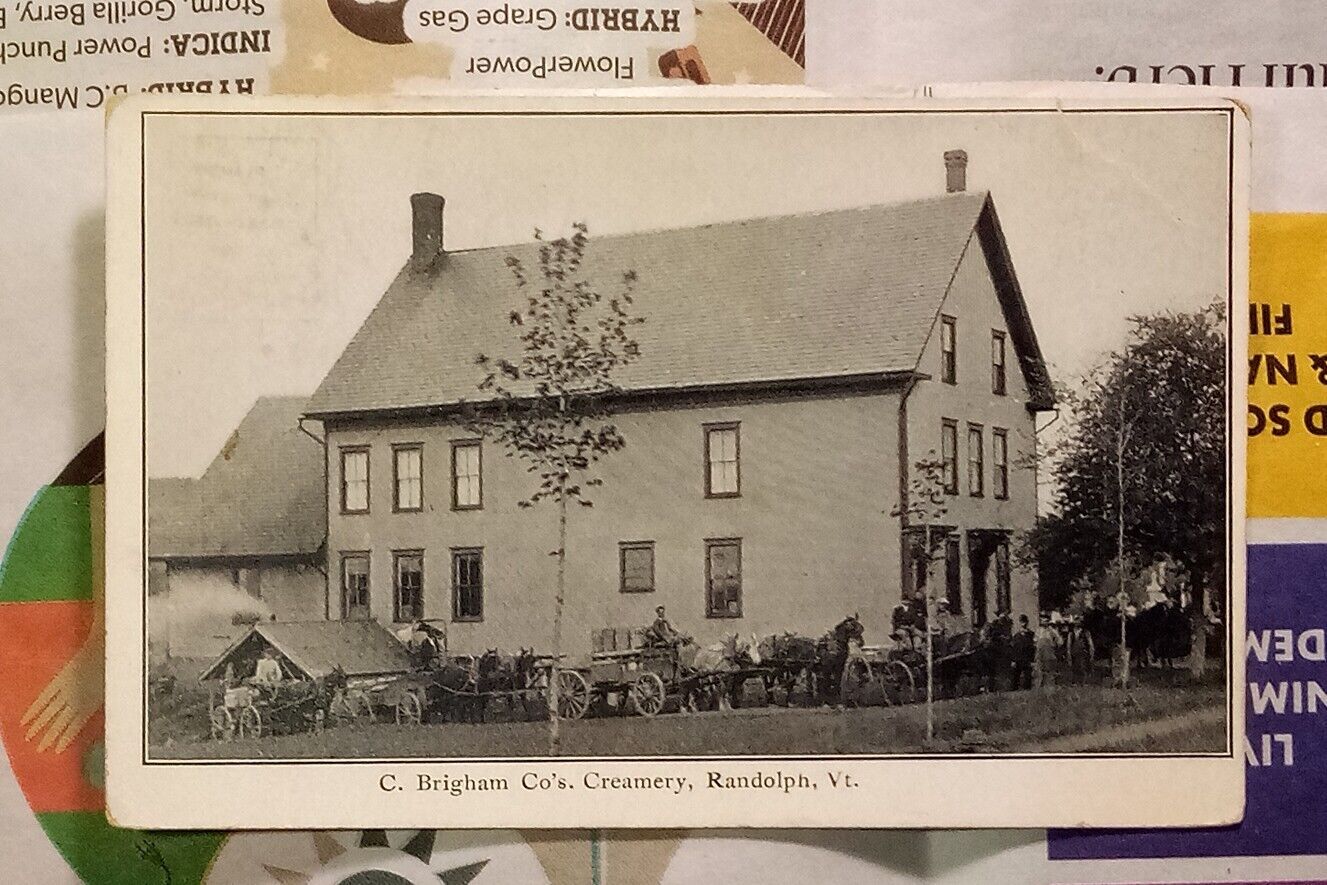 1908 C Brigham Co's Creamery - Randolph Vermont - Postcard