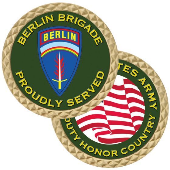 ARMY BERLIN BRIGADE PROUDLY SERVED FLAG 1.75\