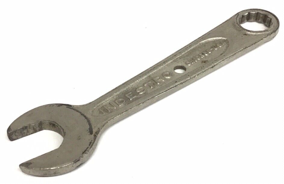 Vintage INDESTRO Drop Forged Select Steel Combination Wrench 7/16