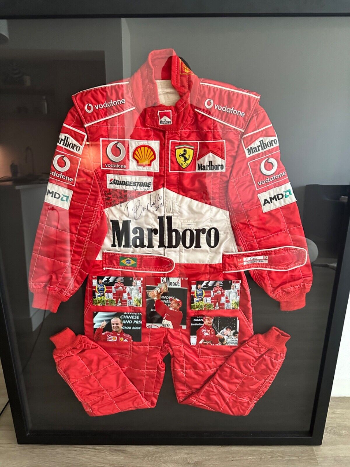 Rubens Barrichello Formula 1 F1 Race-Worn & Autographed Suit