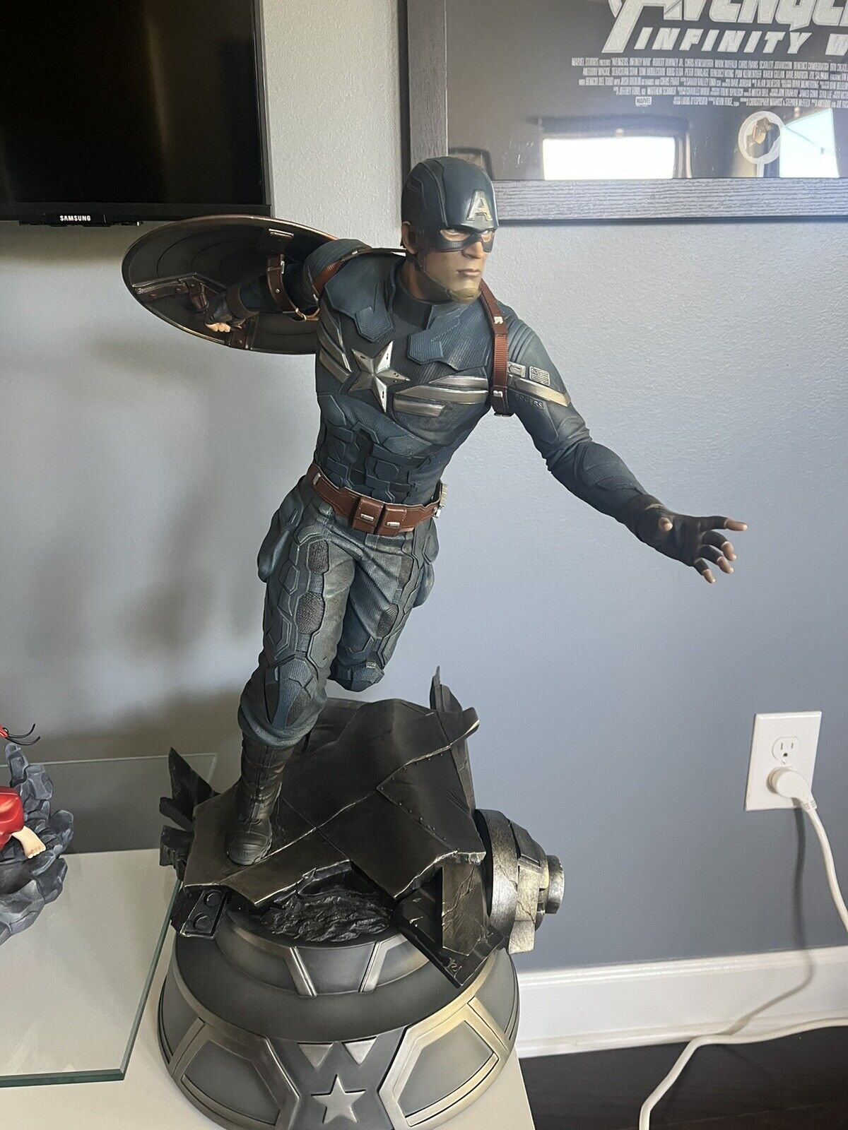 Sideshow Captain American The Winter Soldier Exclusive 1/4 Scale Statue READ PLS