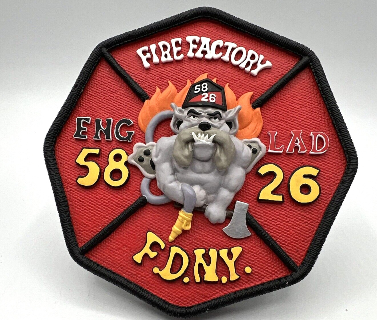 Code 3 Collectibles FDNY Fire Factory Lad 26 Plaque