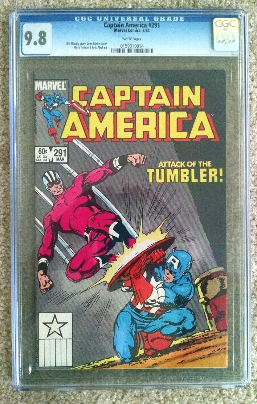 CAPTAIN AMERICA #291 CGC 9.8 (Tumbler Appearance) Marvel 1984