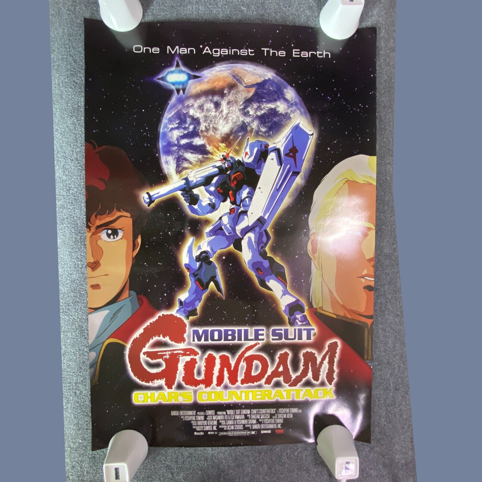 Mobile Suit Gundam Char\'s Counterattack Movie Poster 40”x27” 2002 Rare OOP
