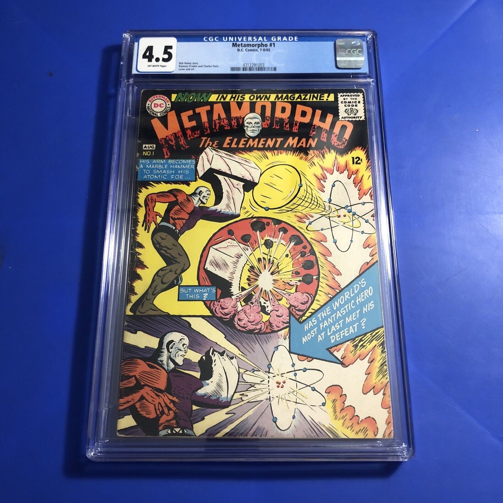 Metamorpho The Element Man 1 CGC 4.5 1st Solo Appearance DC TERRIFICS Comic 1965