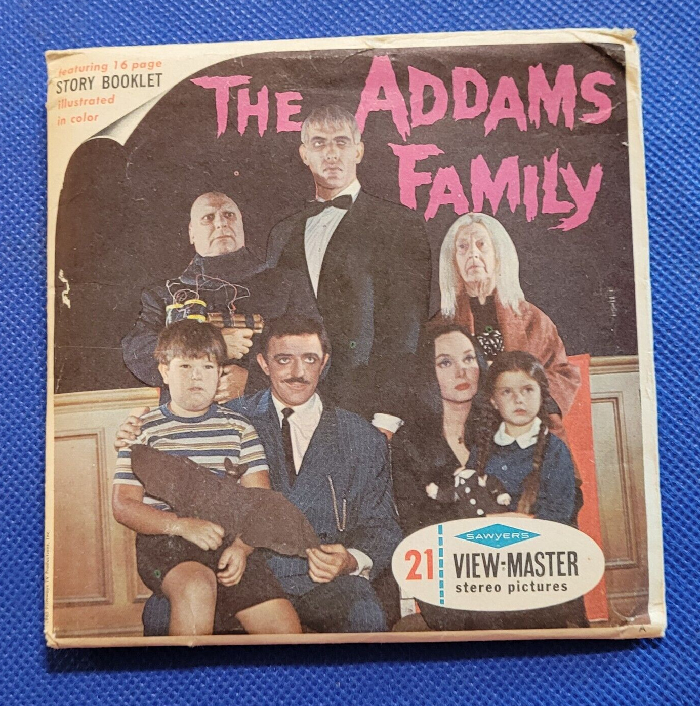 VINTAGE 60s Sawyer\'s B486 The Addams Family TV Show view-master 3 Reels Packet