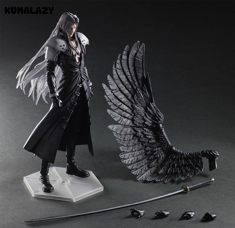 Play Arts Kai Final Fantasy VII Sephiroth PVC Action Figure Statue NEW in BOX