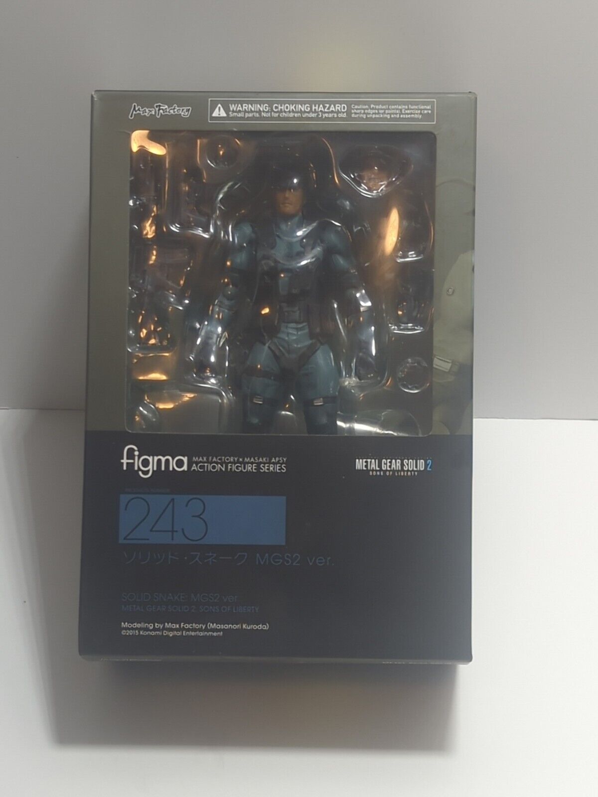 Figma 243 Metal Gear Solid 2 Sons of Liberty Snake MGS2 Ver. Figure Authentic US