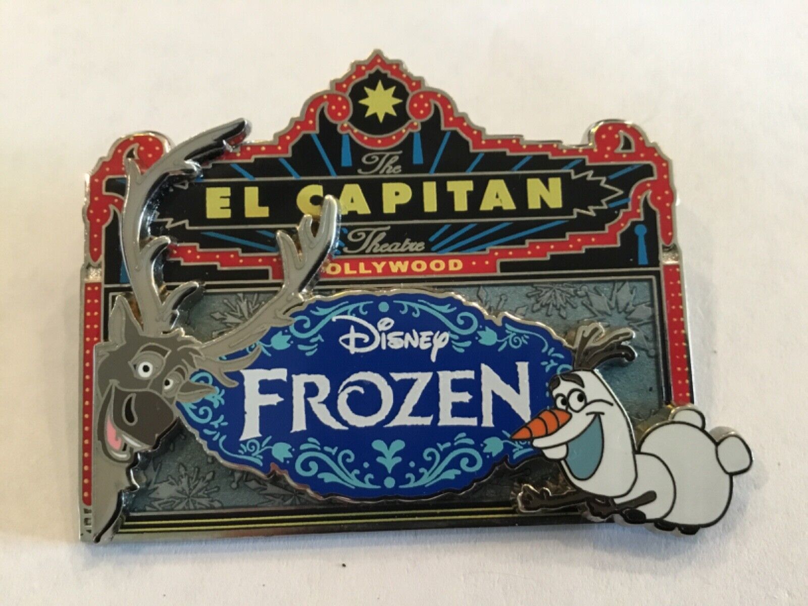 Rare Disney Studio Frozen Trading Pin LE 750 Hollywood Olaf & Sven L267 DSSH