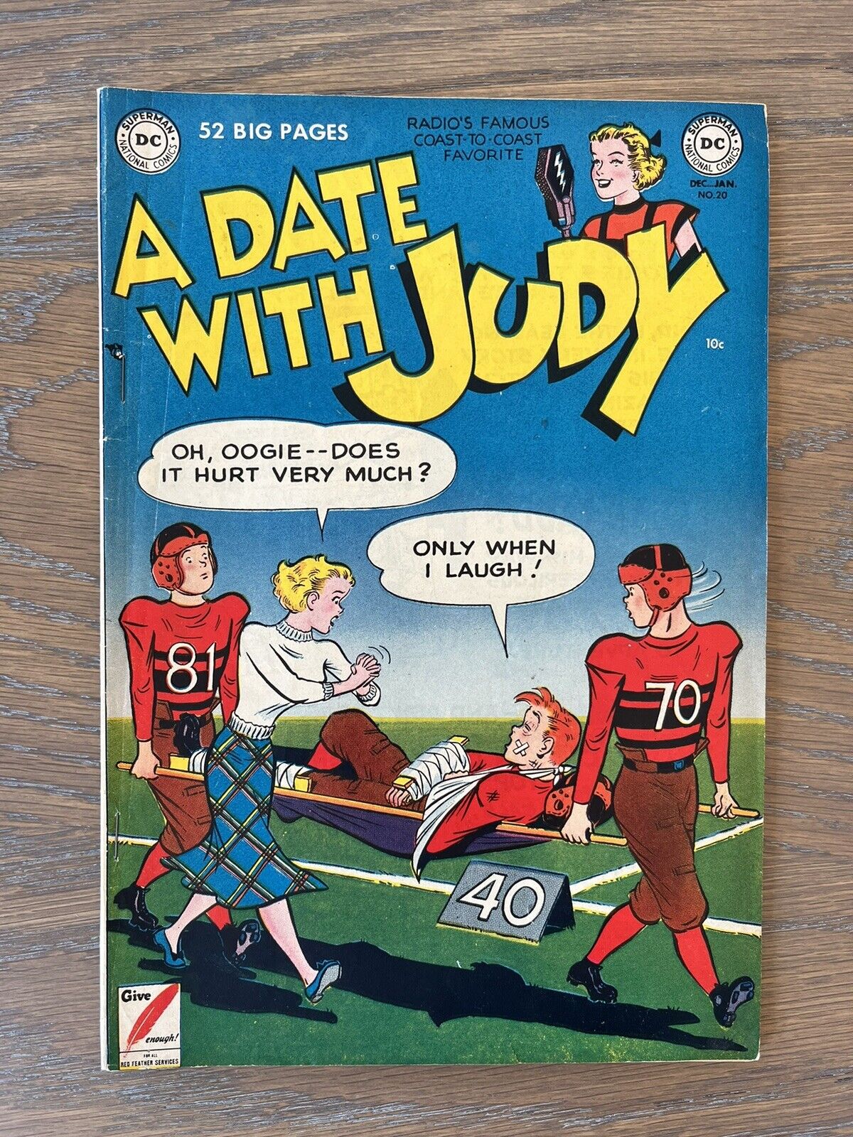 A Date with Judy #20 DC Comics 1950 Good Girl Teen Romance Golden Age F/VF? Pics