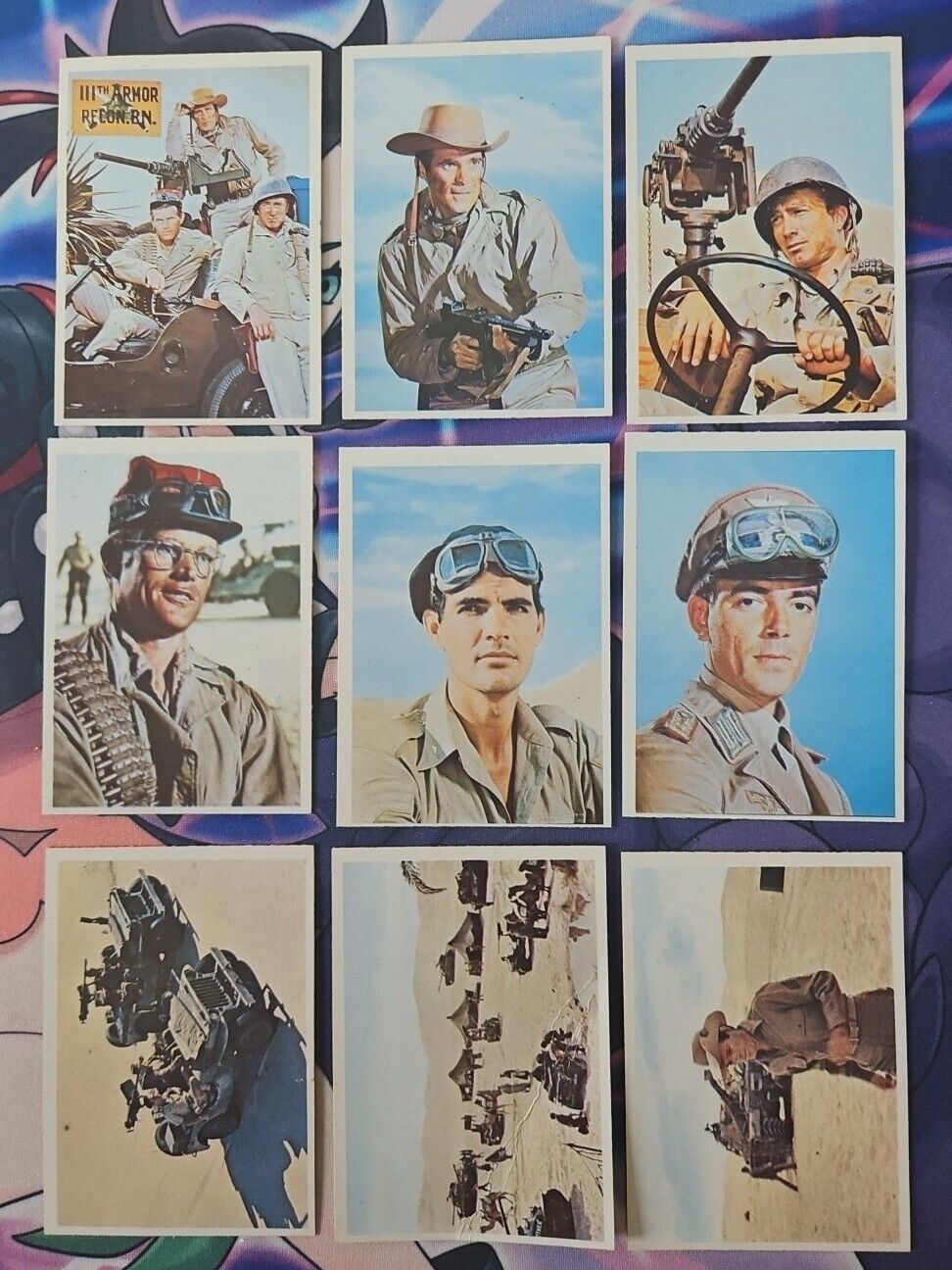 1966 Topps Rat Patrol LOT of 9 TRADING CARDS #1 - 9 