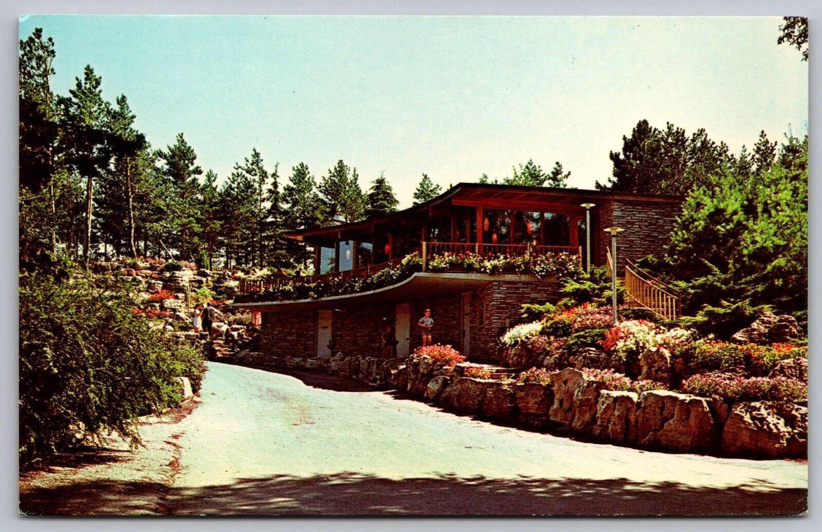 Hamilton Ontario Canada Royal Botanical Gardens Tea House Chrome Postcard