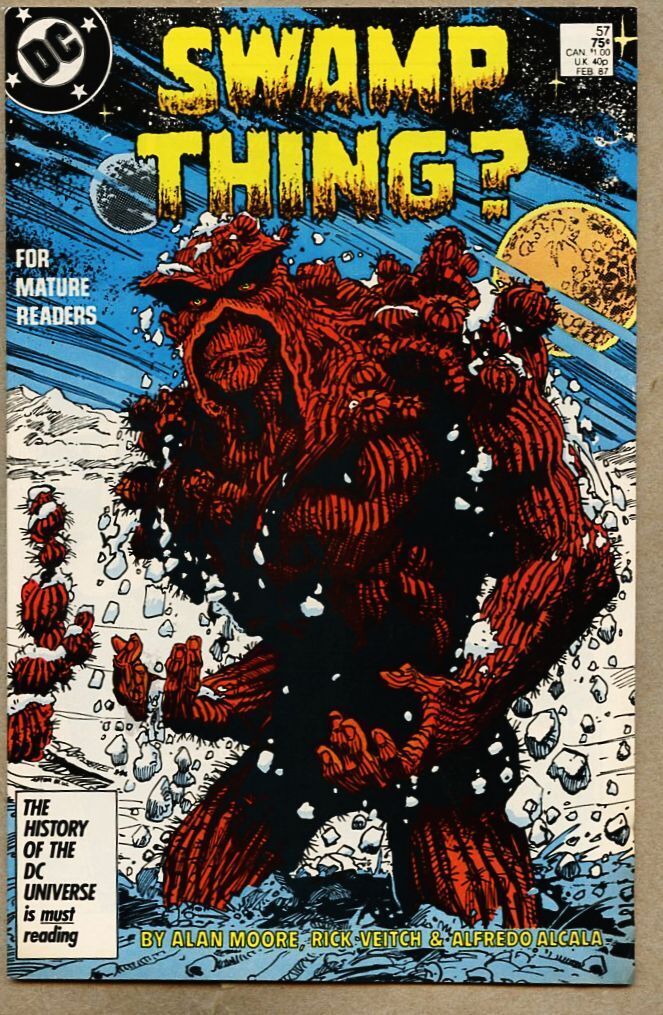 Swamp Thing #57-1987 nm- 9.2 Swamp Thing Vs Adam Strange Alan Moore