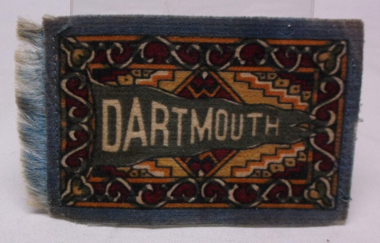 Antique Dartmouth University College Miniature Tobacco Rug Felt
