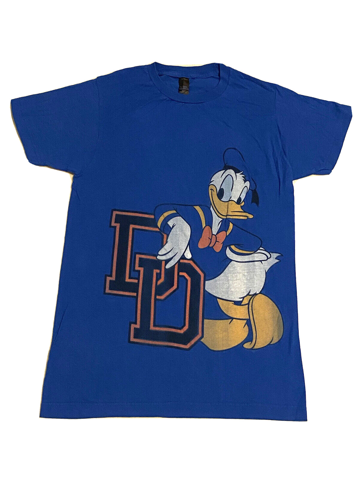 Donald Duck Blue T-Shirt Disney Character Animation Cartoon Small