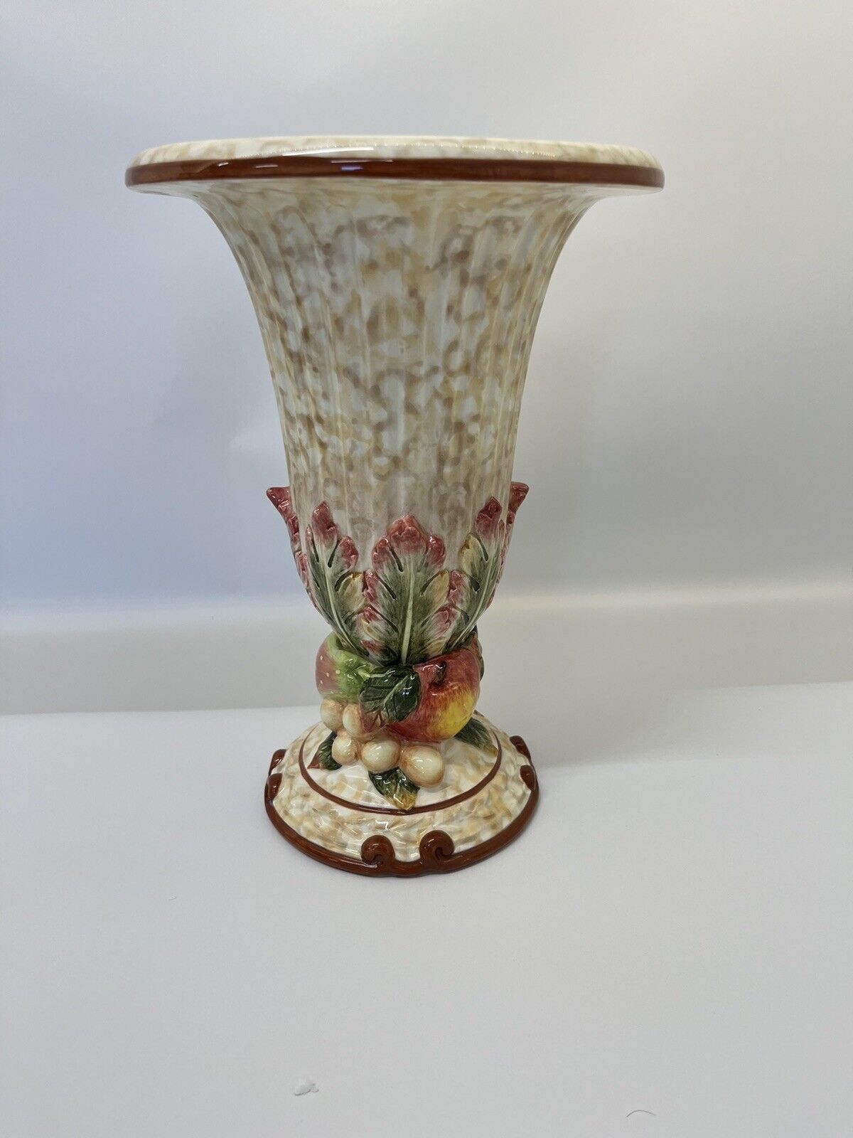 Fitz And Floyd Venetian Romance Centerpiece Vase 