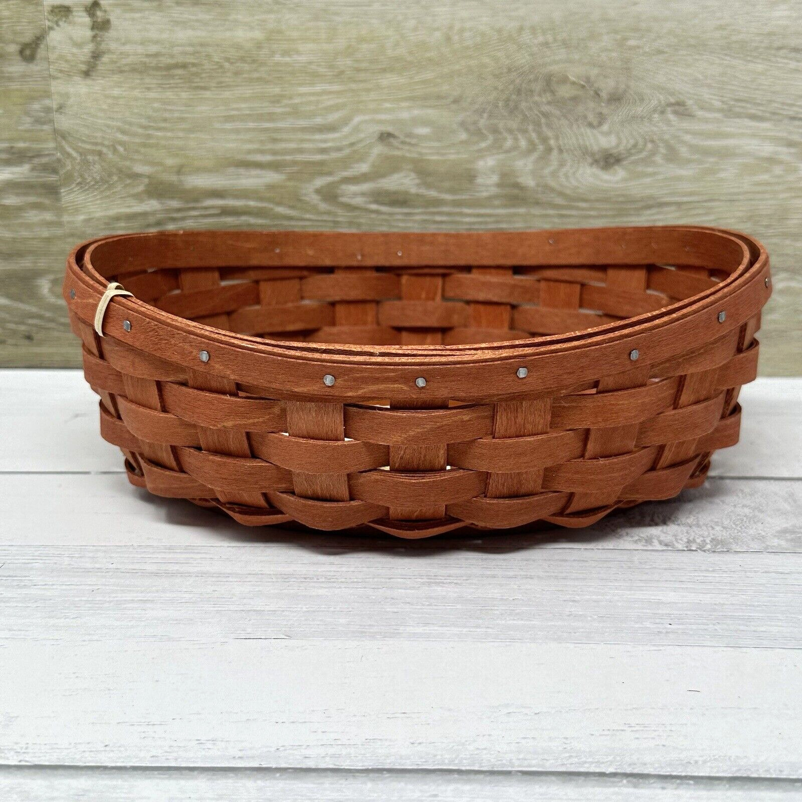 Rare Longaberger 2010 Small oval Swoop Basket in Spice