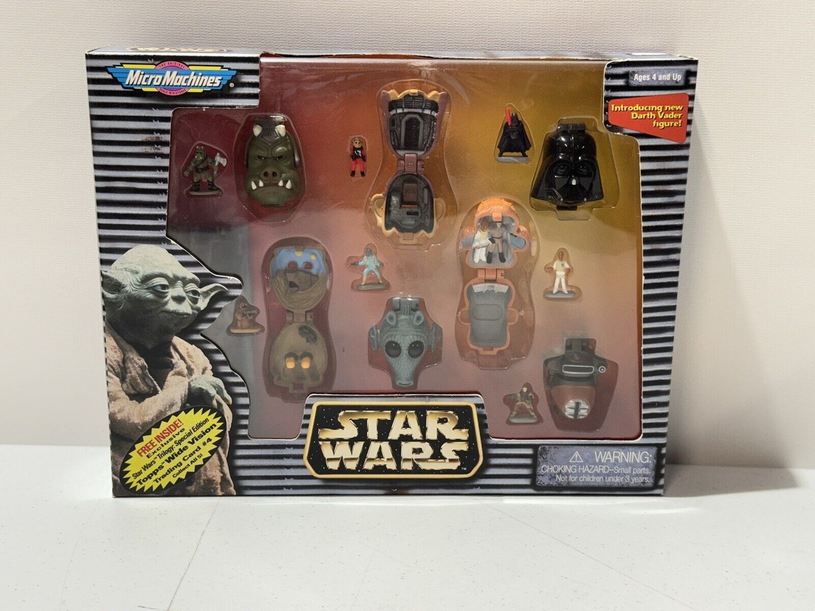 1996 Galoob Star Wars Micro Machines 7 Mini Figure Heads Darth Vader Figure New