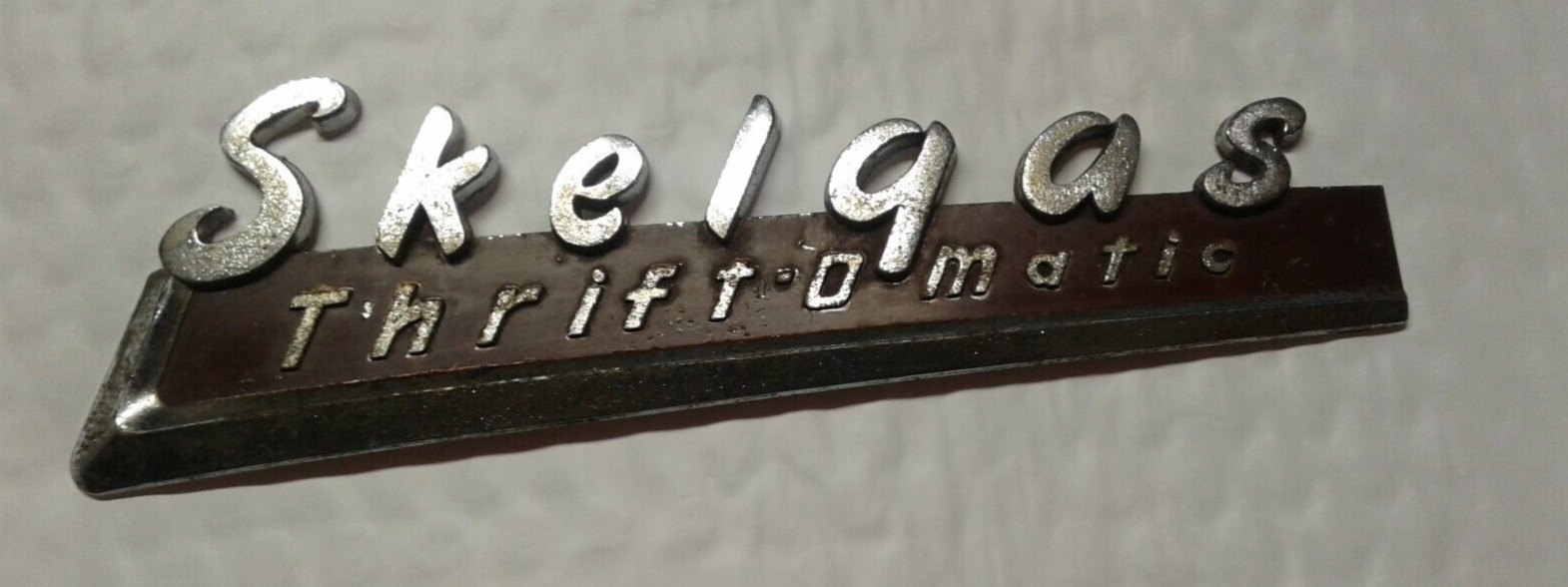 Vintage Skelgas Metal Advertising  Thrift-O-Matic