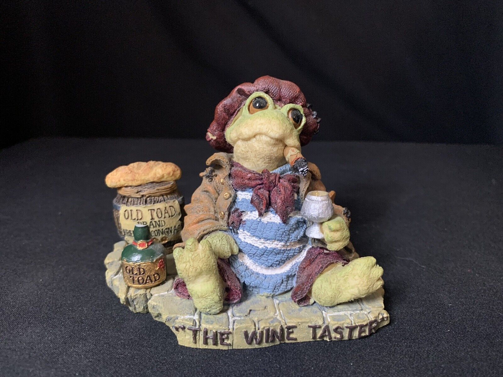 Boyds Bears “The Wine Taster” Frog Jacques Grenouille Figurine 1998 #36702