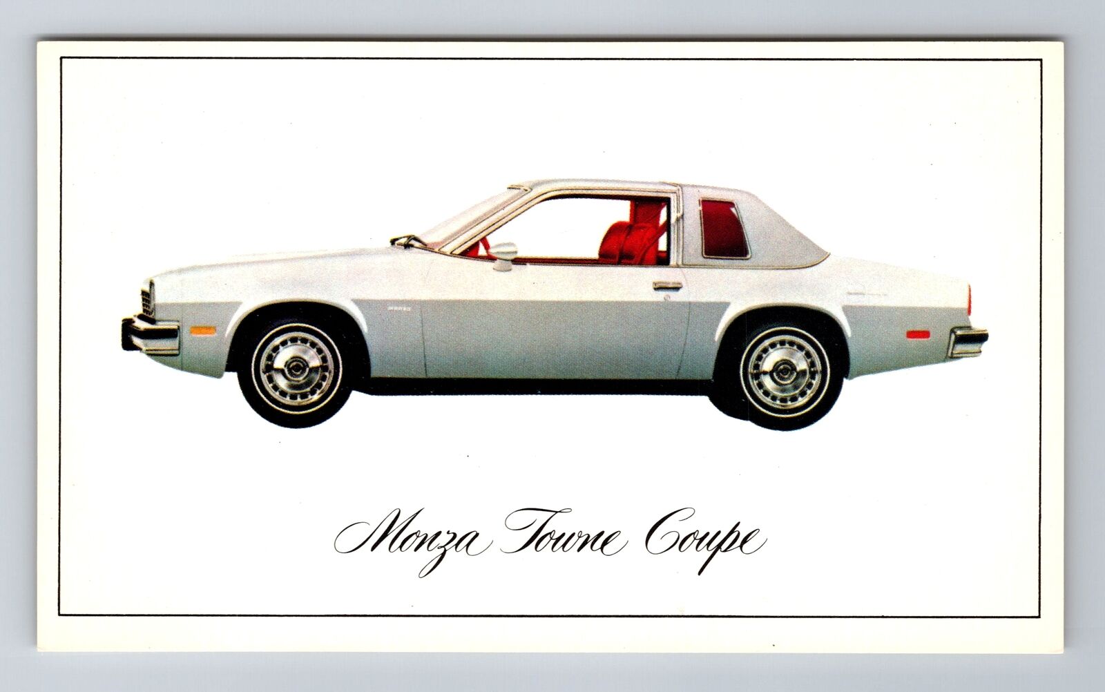 Monza Towne Coupe, Cars, Transportation, Antique Vintage Souvenir Postcard