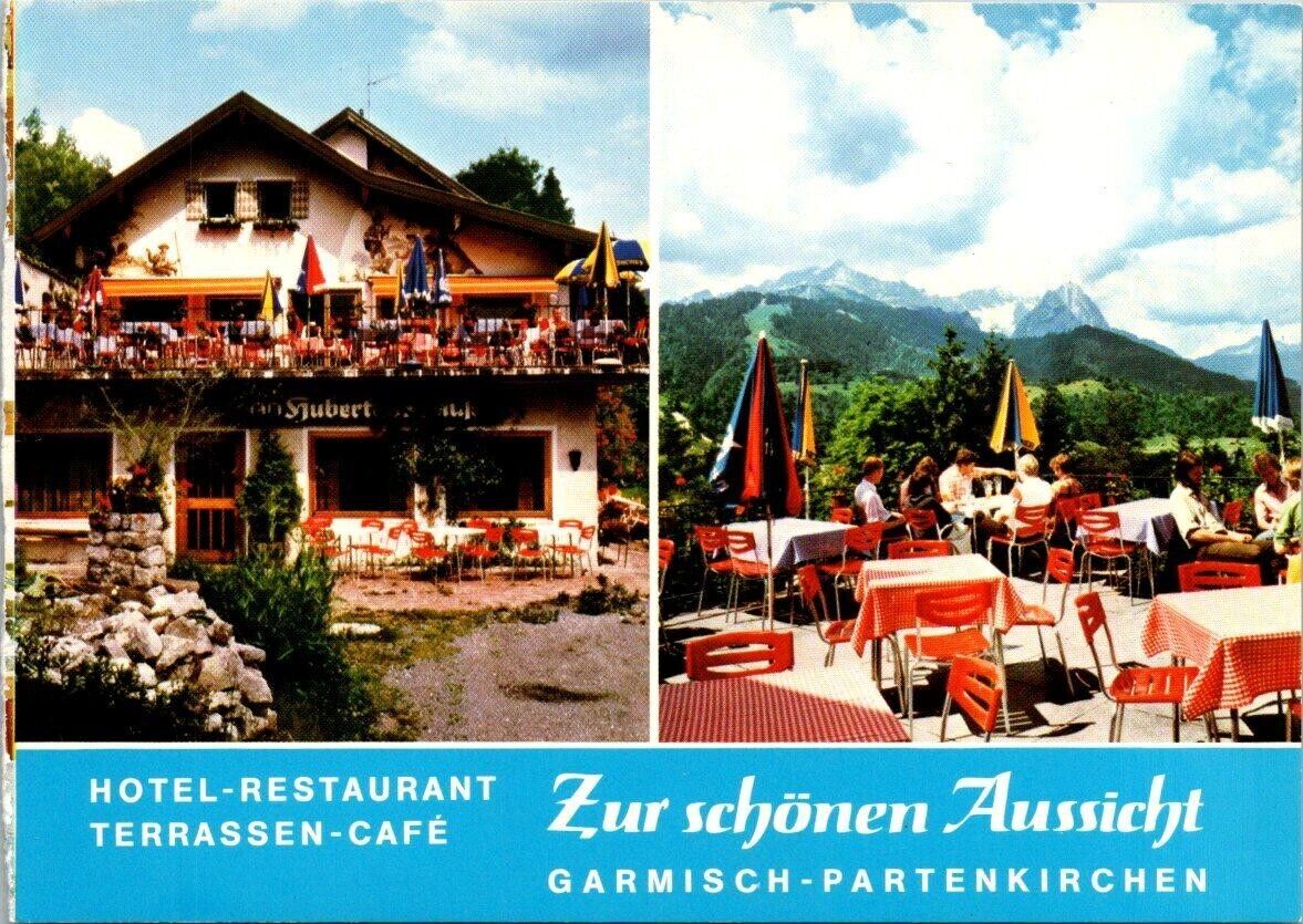 Vintage To The Beautiful View of Garmisch-Partenkirchen Postcard