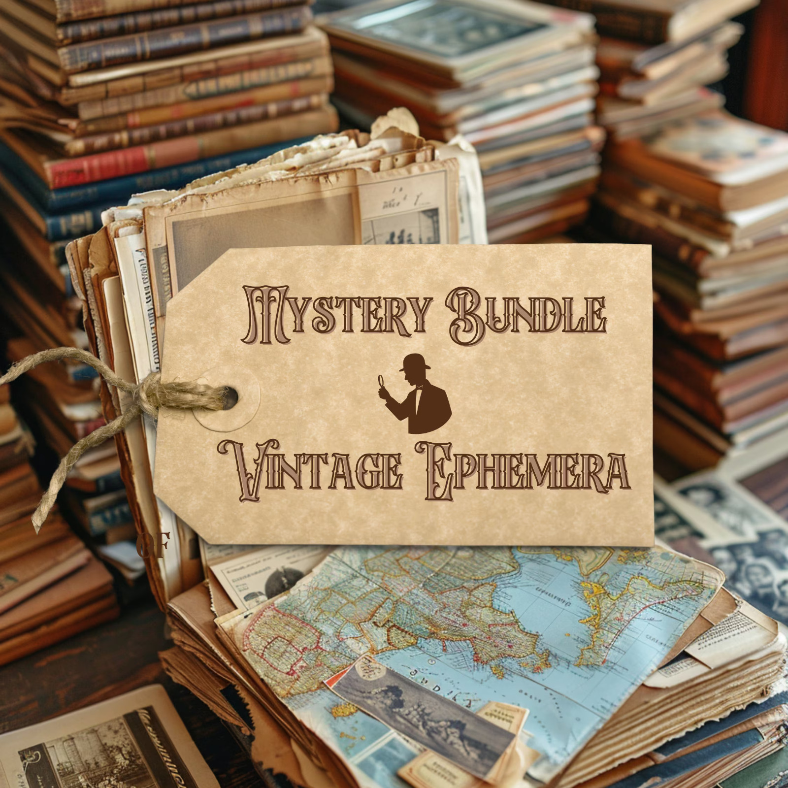 100 Piece EPHEMERA Mystery Packs, Vintage/Antique Papers/Photos, Junk Journals