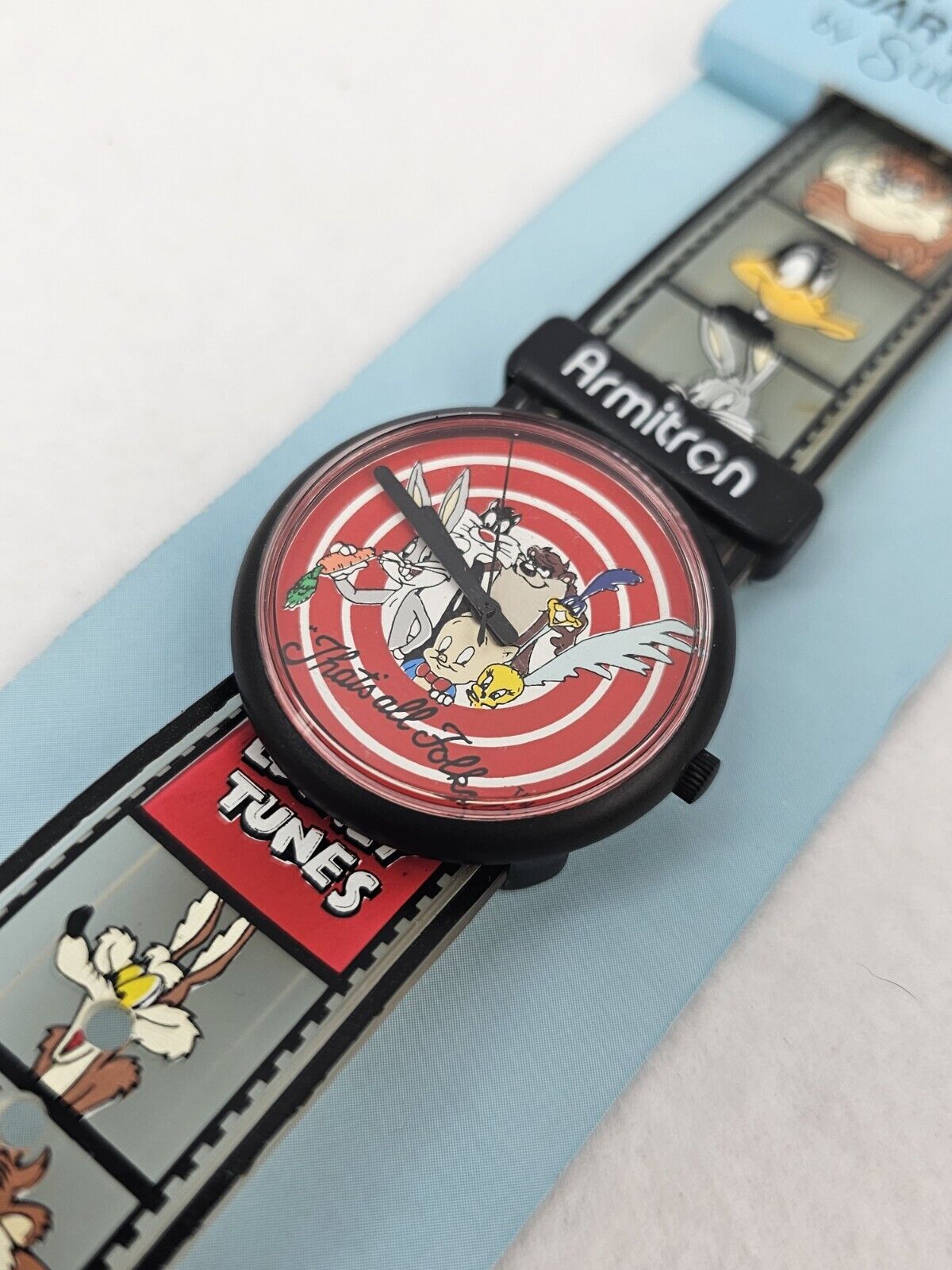 NOS Vintage 1990s Looney Tunes Quartz Watch Armitron Wristwatch Warner Brothers