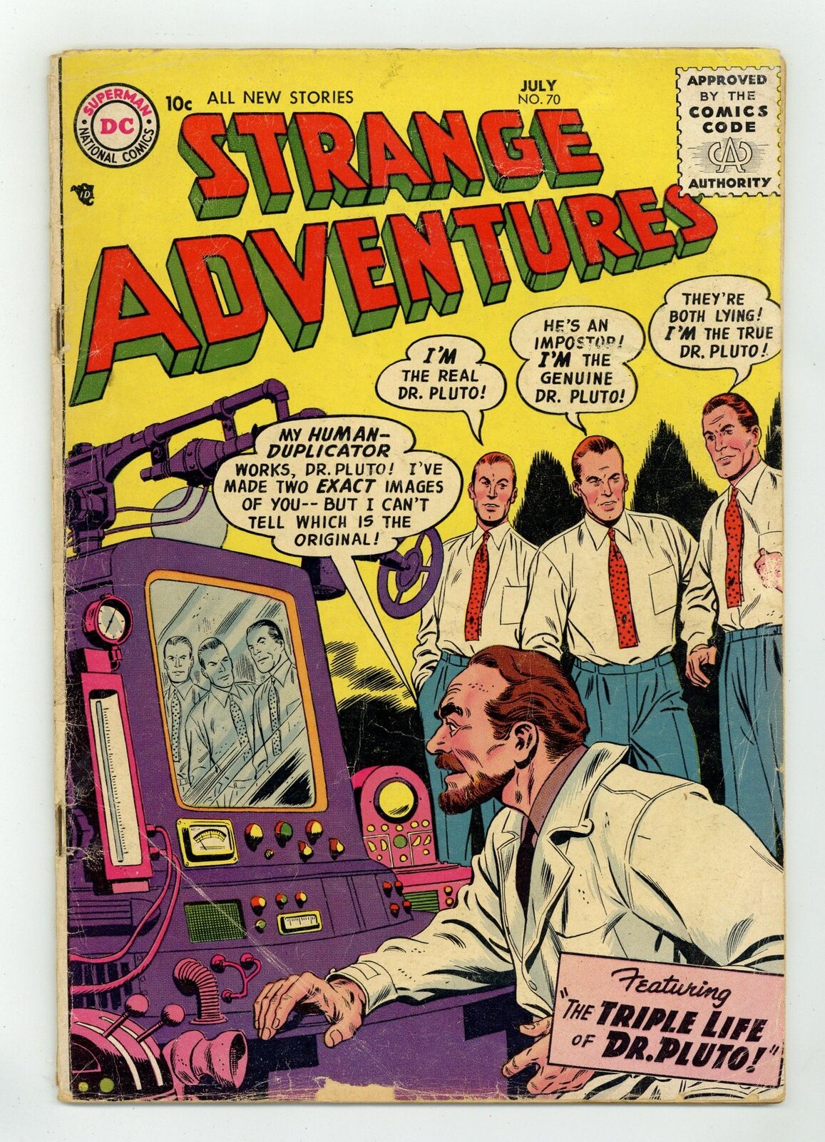 Strange Adventures #70 GD+ 2.5 1956