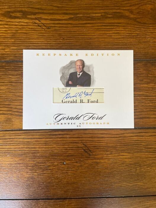 Super Products - Keepsake Edition - Gerald R. Ford - Authentic Autograph - 1/1