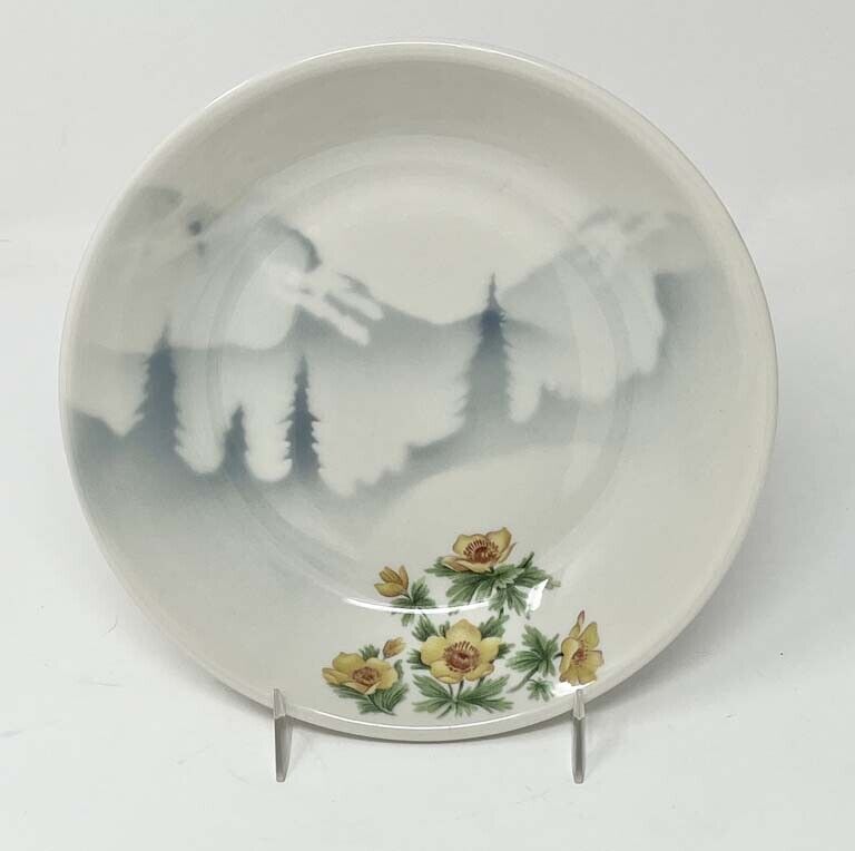 GREAT NORTHERN RY MOUNTAINS & FLOWERS CROUP BOWL