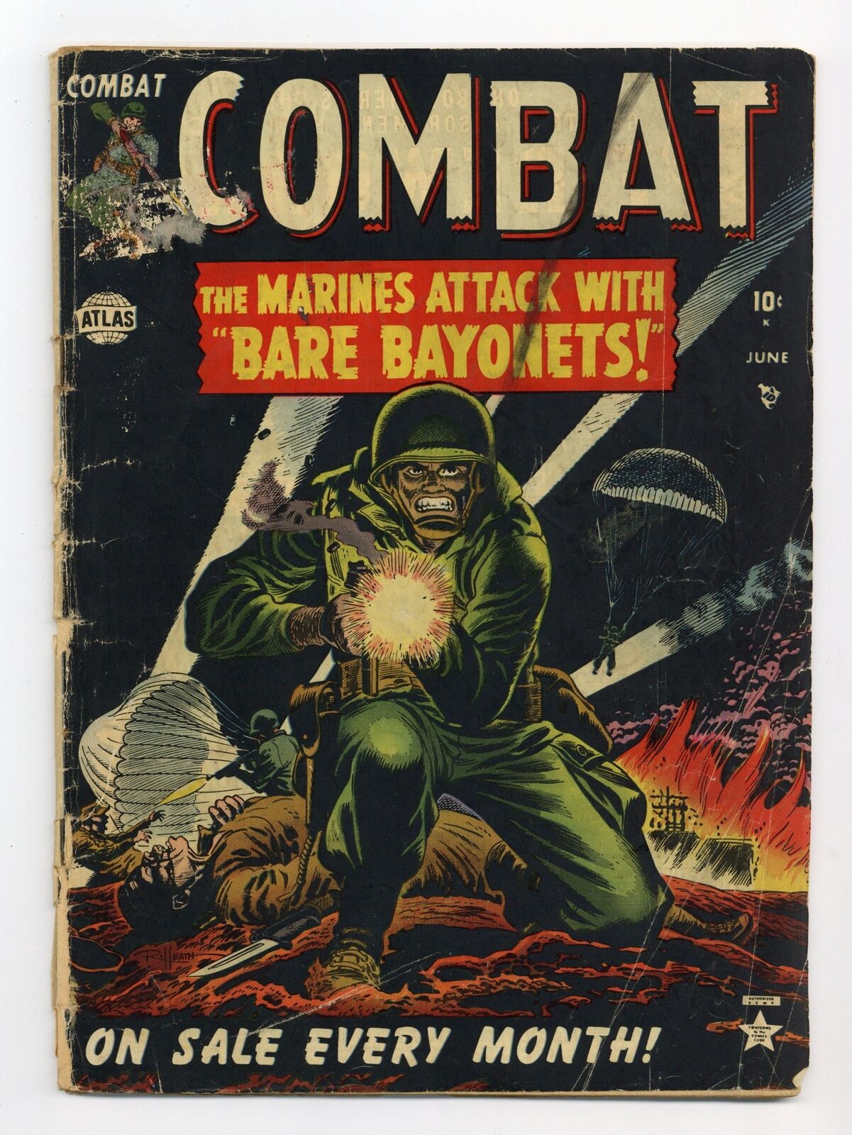 Combat #1 GD- 1.8 1952