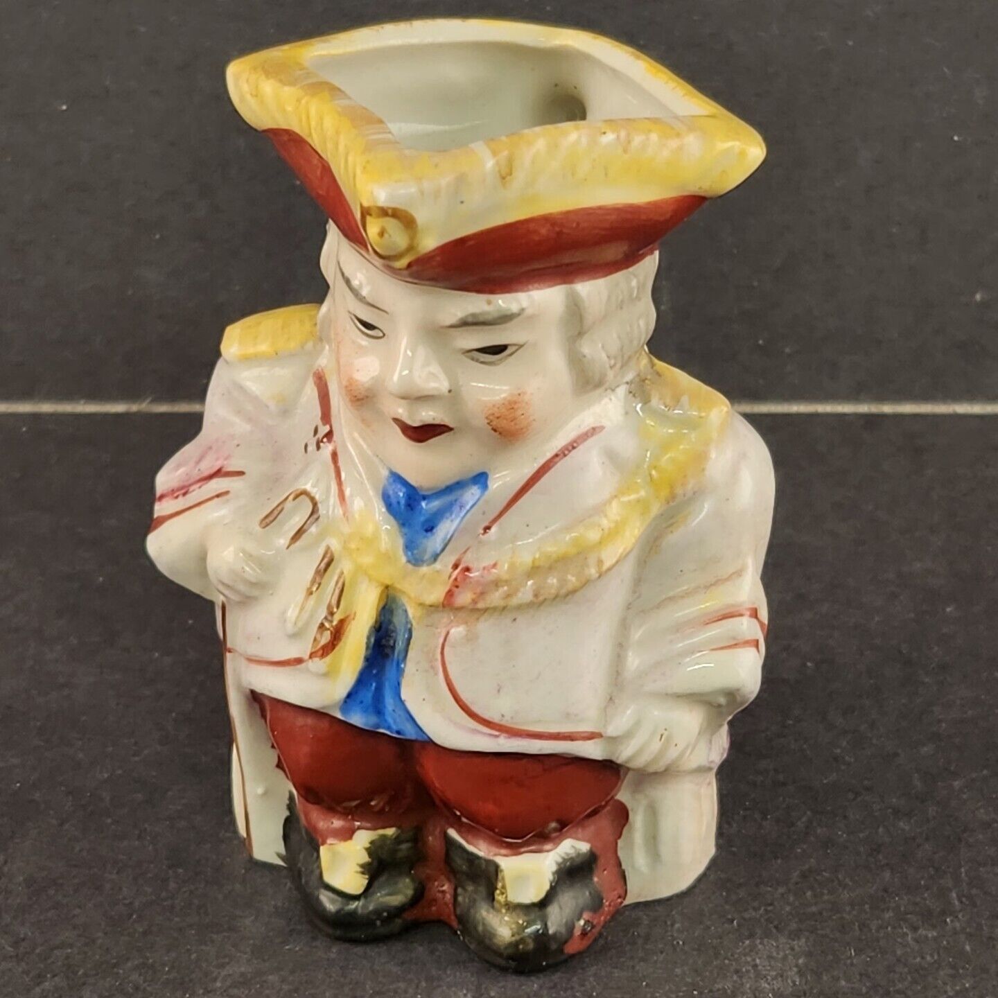 Royal Doulton Ceramic Toby Character Jug Revolutionary Man w White Coat Vintage