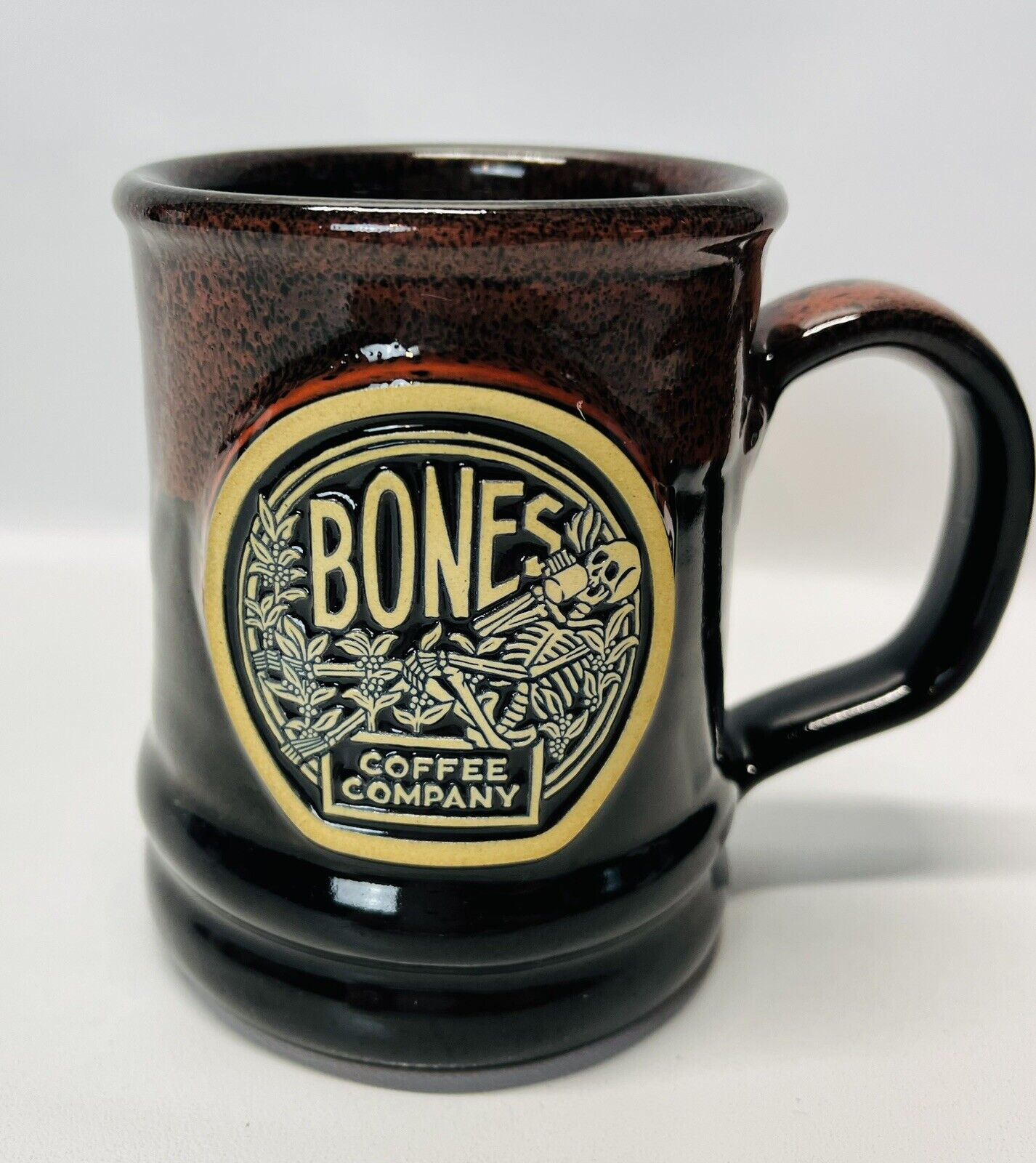 Bones Coffee Company Deneen Pottery 14 OZ Mug 2020 EXCELLENT CONDITION