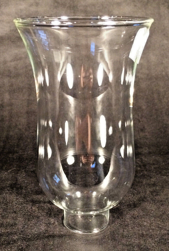 Clear Glass Hurricane Lamp Shade Candle Chandelier Sconce Light, 3 1/2