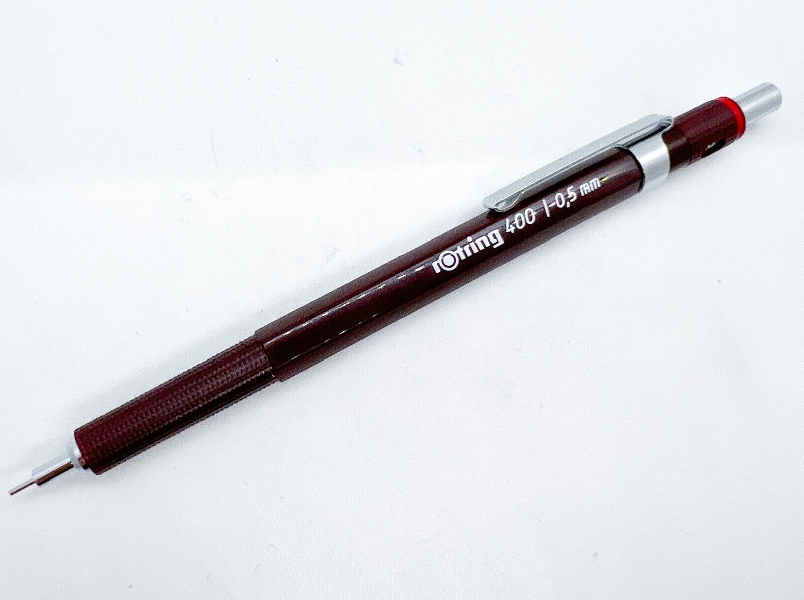 NOS Rotring 400 Mechanical Pencil 0.5mm burgundy Super Rare Vintage