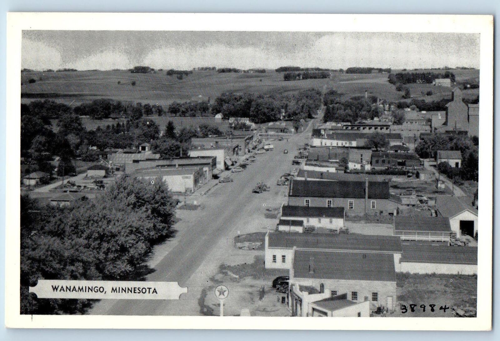 Wanamingo Minnesota MN Postcard Bird's Eye View Of Biggest Little Town c1960's