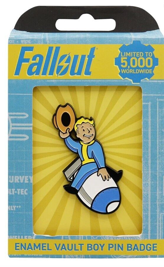 Fallout 4 76 Limited Edition Vault Boy Nuka Bomb enamel Pin Figure Badge