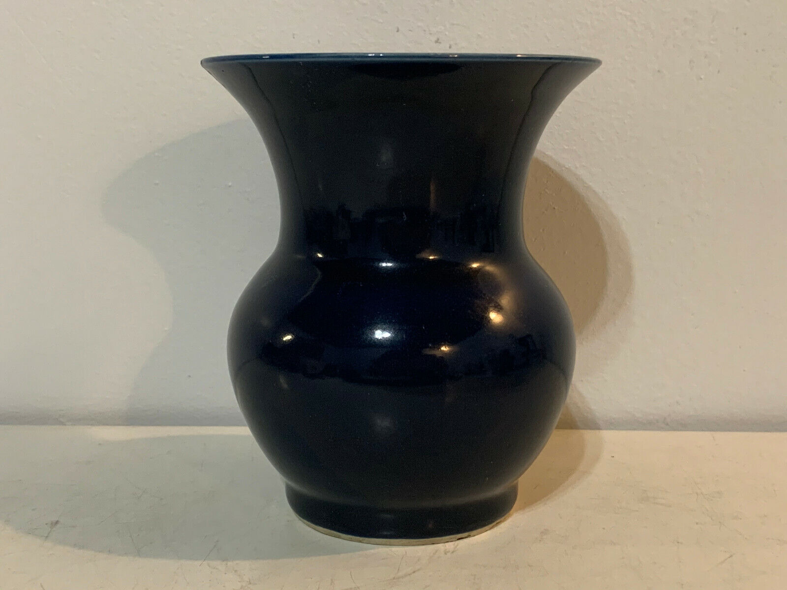 Chinese Porcelain Cobalt Blue Vase / Pot Signed w/ 6 Character Mark