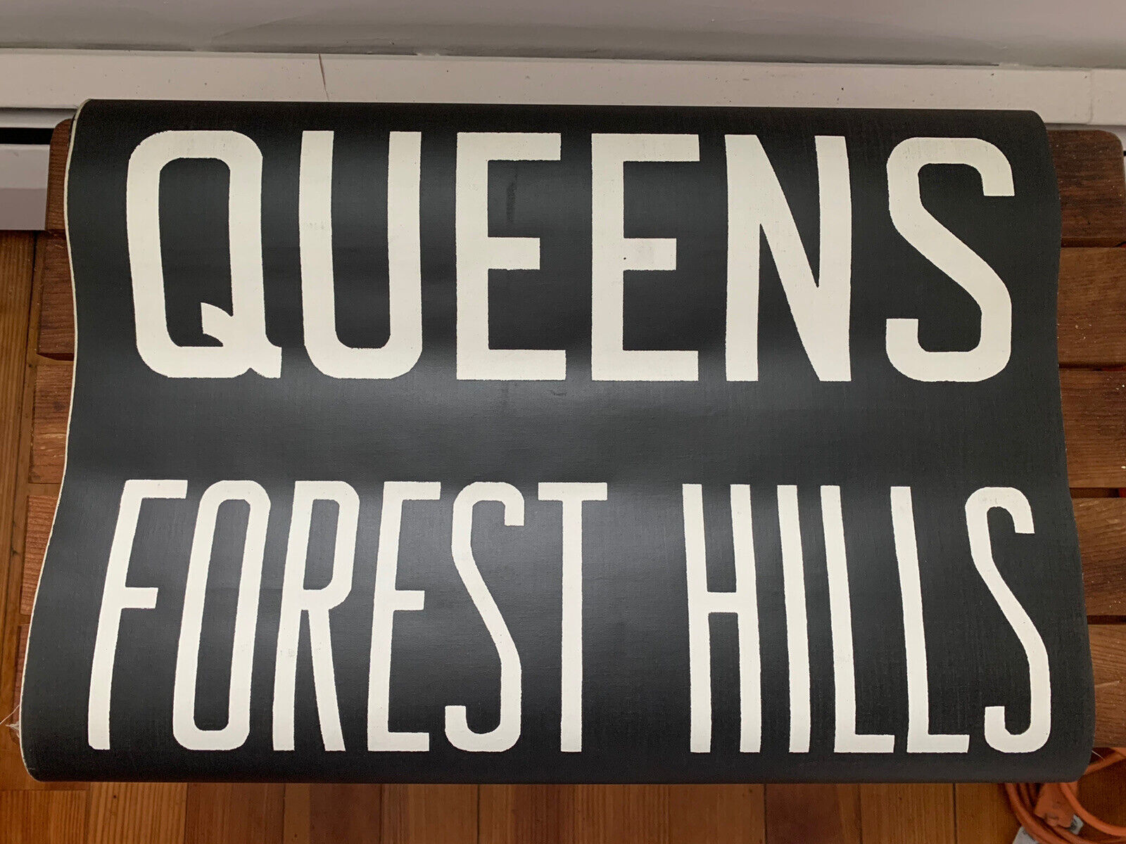 NY NYC SUBWAY ROLL SIGN QUEENS BOULEVARD FOREST HILLS 71st CONTINENTAL AVE IND